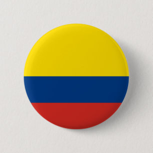 Colombian Flag 6 Cm Round Badge