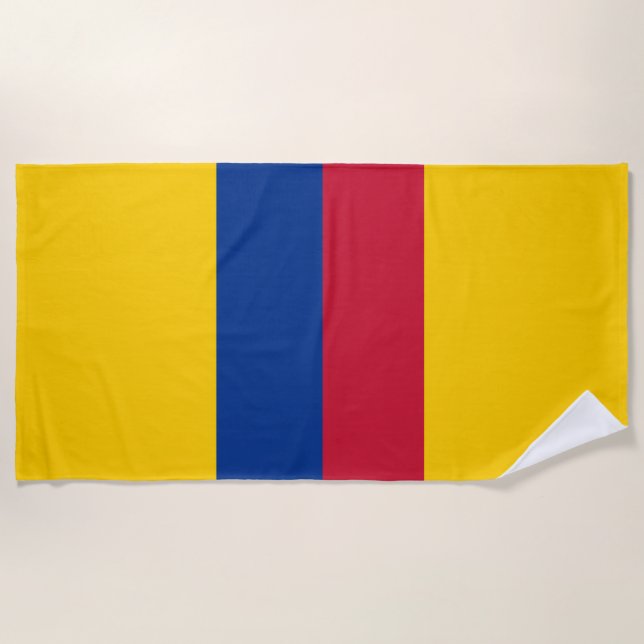 Colombian flag beach towel (Front)
