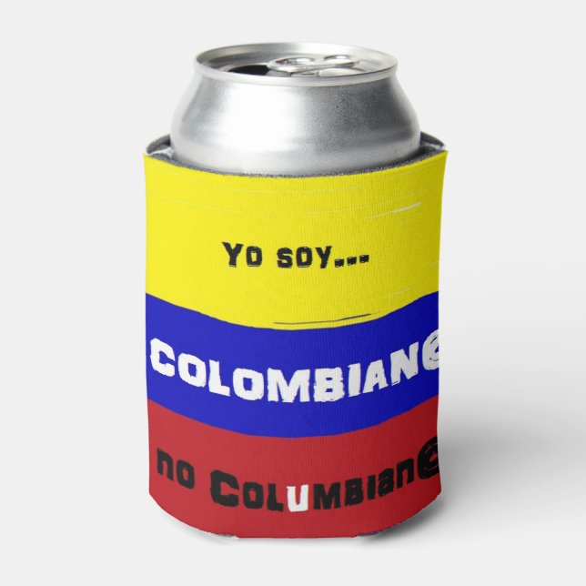Colombian flag can cooler (Can Front)