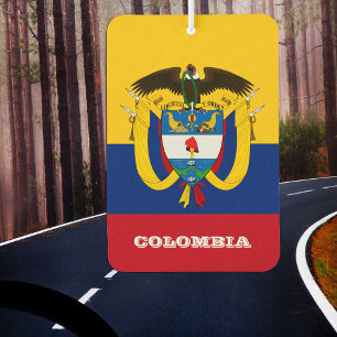 Colombian Flag Car Air Freshener, Colombia Car Air Freshener