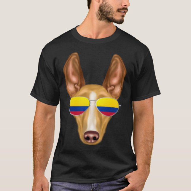 Colombian Flag Cirnechi dellu2019Etna Dog Colombia T-Shirt (Front)