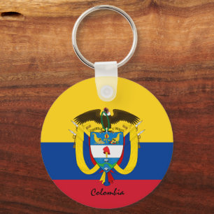 Colombian Flag & Colombia patriots / sports Key Ring