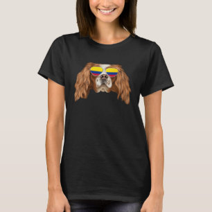 Colombian Flag English Toy Spaniel Dog Colombia Po T-Shirt