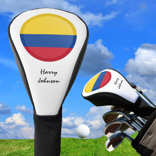 Colombian Flag & Monogrammed Golf Clubs Covers