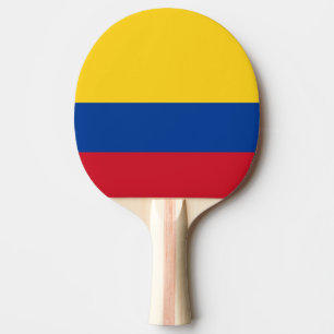 Colombian flag ping pong paddle