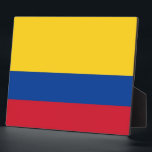 Colombian Flag Plaque<br><div class="desc">Awesome Plaque with Flag of Colombia. This product its customizable.</div>
