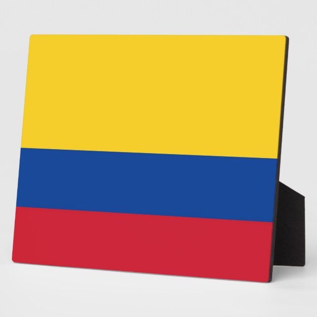 Colombian Flag Plaque (Side)