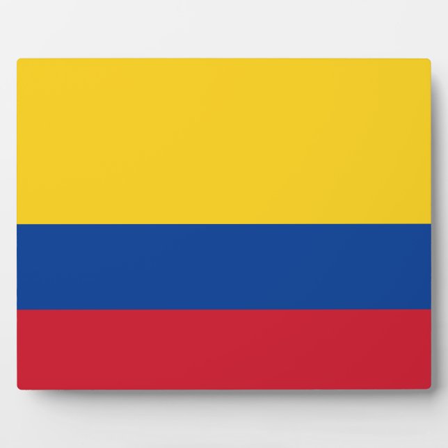 Colombian Flag Plaque (Front)