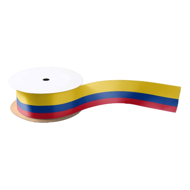 Colombian flag ribbon satin ribbon (Spool)