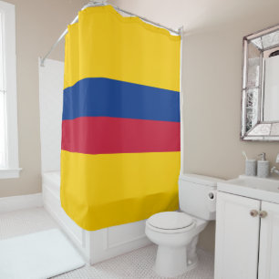 Colombian flag shower curtain