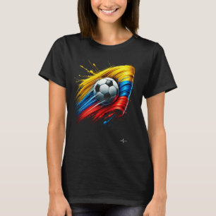 Colombian Flag Soccer Apparel T-Shirt