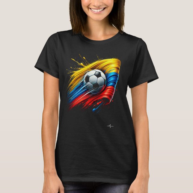Colombian Flag Soccer Apparel T-Shirt (Front)