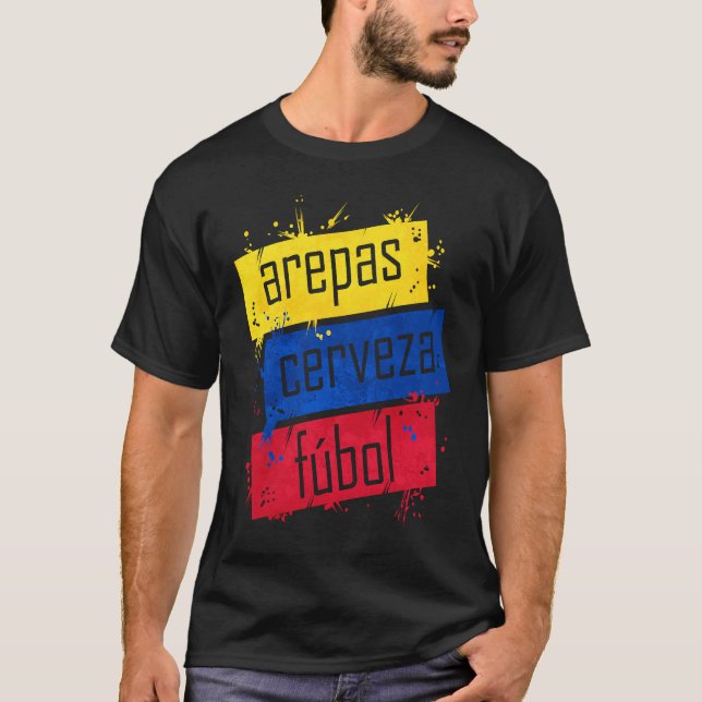 Colombian fúbol  Columbia T-Shirt (Front)