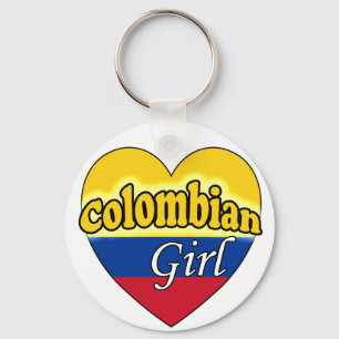 Colombian Girl Key Ring