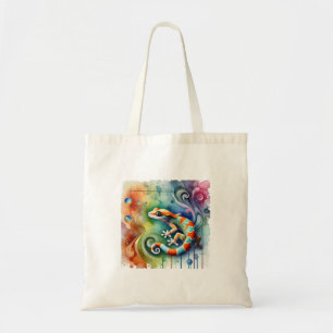 Colombian leaftoed gecko 210724AREF126 - Watercolo Tote Bag