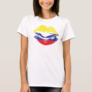 Colombian Lips T-shirt Design for women.