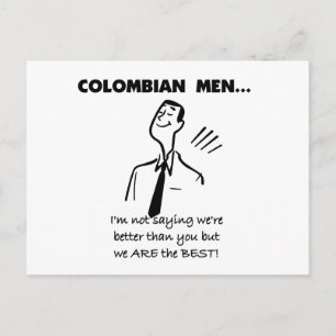 Colombian Men Are Best Postcard