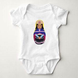 Colombian, Misak Matryoshka Baby Bodysuit