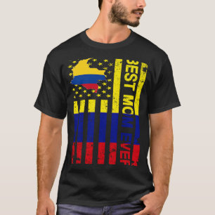 Colombian Mum Colombia USA American Mother's Day T-Shirt