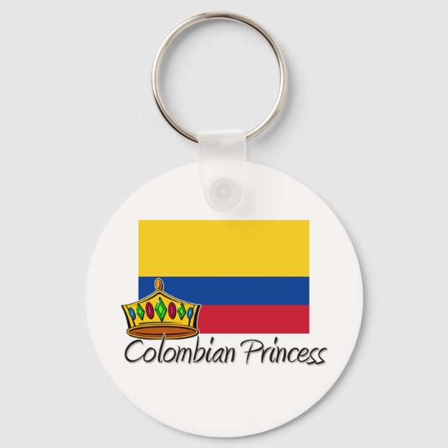 Colombian Princess Key Ring (Front)
