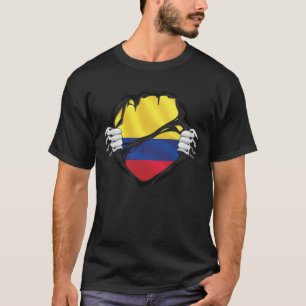 Colombian Pure Roots Flag Black T-Shirt