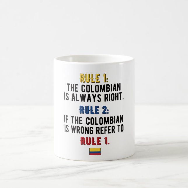 Colombian Roots Colombia Flag Colombian Heritage Coffee Mug (Center)