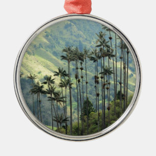 Colombian wax palm trees in the Cocora Valley Metal Tree Decoration