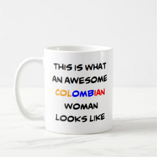colombian woman, awesome Mug