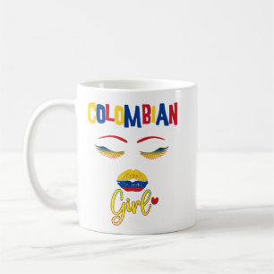 Colombian woman Proud to be from Colombia Coffee Mug