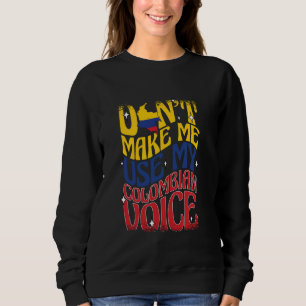 Colombian Women Hispanic Pride Colombia Flag Colom Sweatshirt