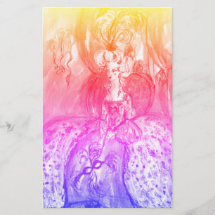 COLOMBINA / Venetian Masquerade Masks Pink Blue Stationery