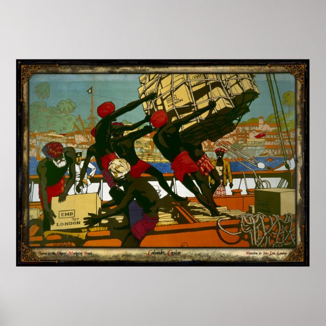 Colombo, Ceylon - The Empire Marketing Board Poster (Front)