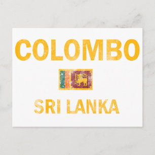 Colombo Sri Lanka Designs Postcard