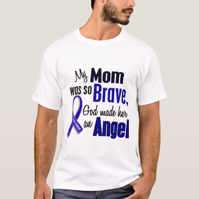 Colon Cancer ANGEL 1 Mum T-Shirt (Front)