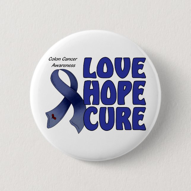Colon Cancer Awareness 6 Cm Round Badge (Front)