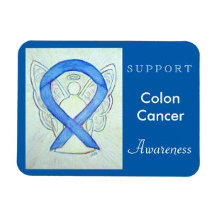 Colon Cancer Awareness Angel Custom Magnet