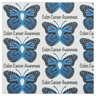 Colon Cancer Awareness: Butterfly Fabric