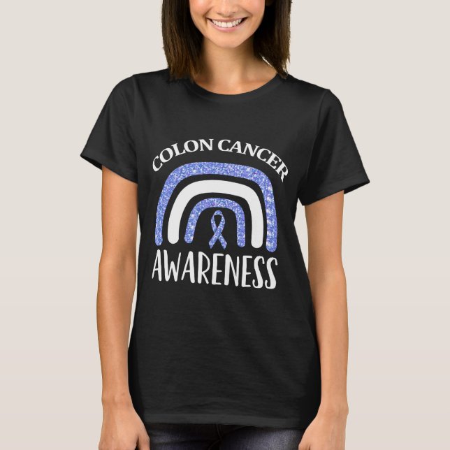 Colon Cancer Awareness Colourectal Cancer Month T-Shirt (Front)