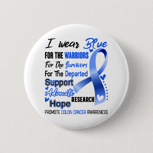 Colon Cancer Awareness Month Ribbon Gifts 6 Cm Round Badge
