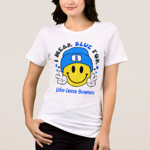 Colon Cancer Awareness Ribbon Support Gifts Tri-Blend Shirt