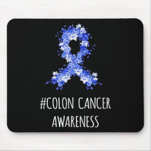 Colon Cancer Awareness Shirt _ Colon Cancer Mouse Mat