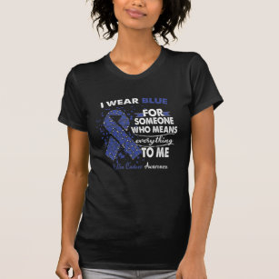 Colon Cancer Awareness Warrior Support Survivor  T-Shirt