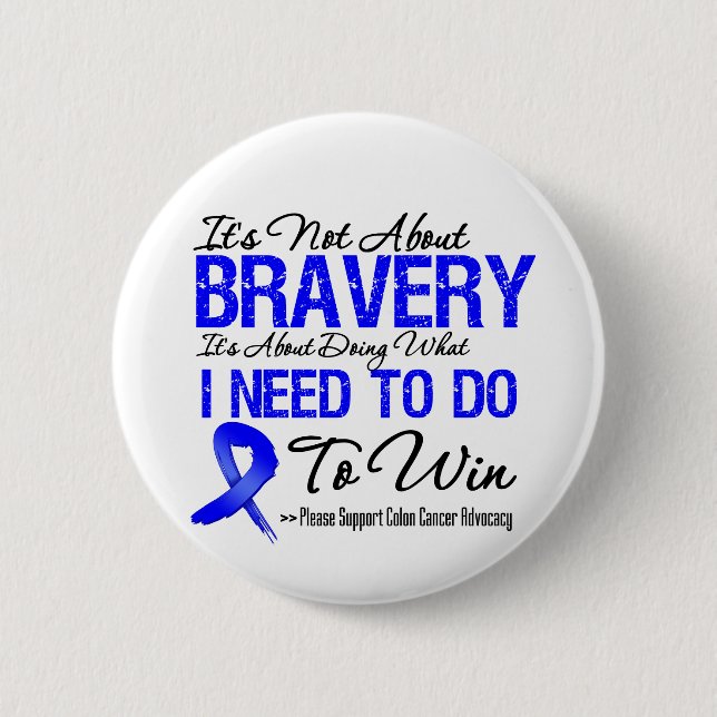 Colon Cancer Battle 6 Cm Round Badge (Front)