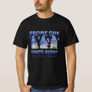Colon Cancer Colourectal Cancer Dark Blue Ribbon T-Shirt