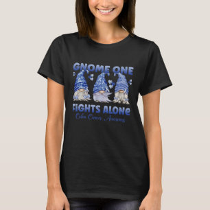 Colon Cancer Colourectal Cancer Dark Blue Ribbon T-Shirt