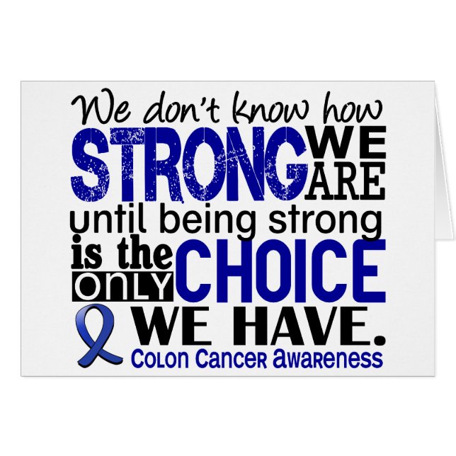 Colon Cancer How Strong We Are (Front Horizontal)