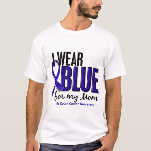 Colon Cancer I Wear Blue For My Mum 10 T-Shirt