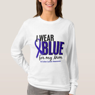 Colon Cancer I Wear Blue For My Mum 10 T-Shirt