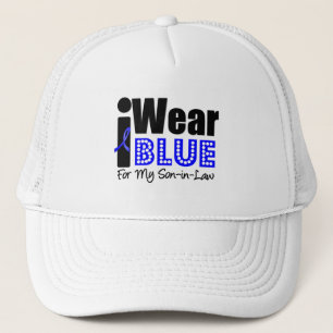 Colon Cancer I Wear Blue Ribbon For My Son-in-Law Trucker Hat