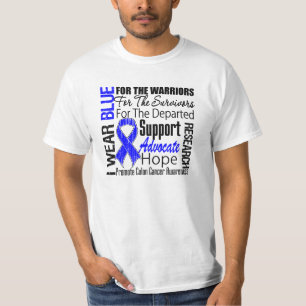 Colon Cancer I Wear Blue Ribbon TRIBUTE T-Shirt